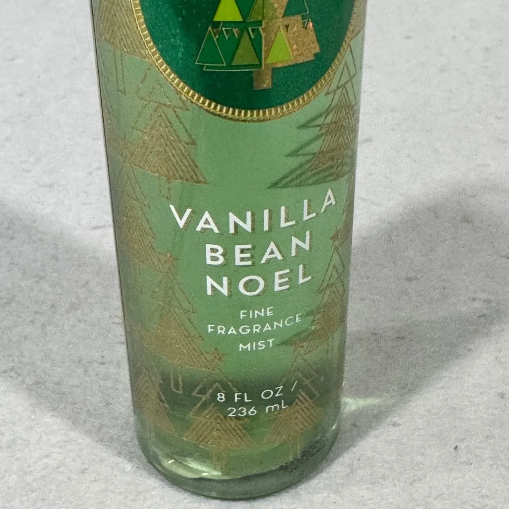 Bath & Body Works Vanilla Bean Noel Fragrance Mist Women 8oz Green Holiday Scent
